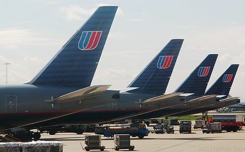 United Airlines 777s